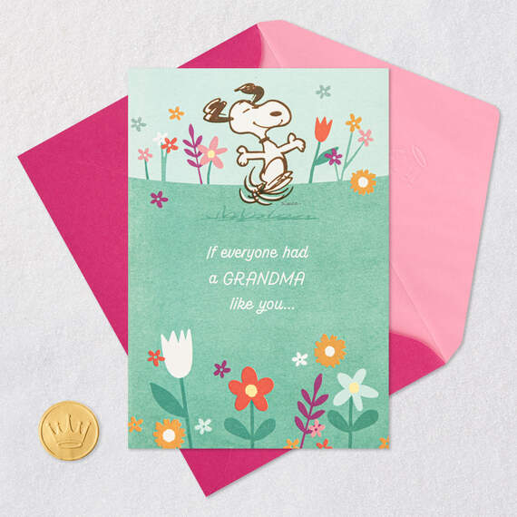 Peanuts® Snoopy Happy Dance Mother's Day Card for Grandma, , large image number 5