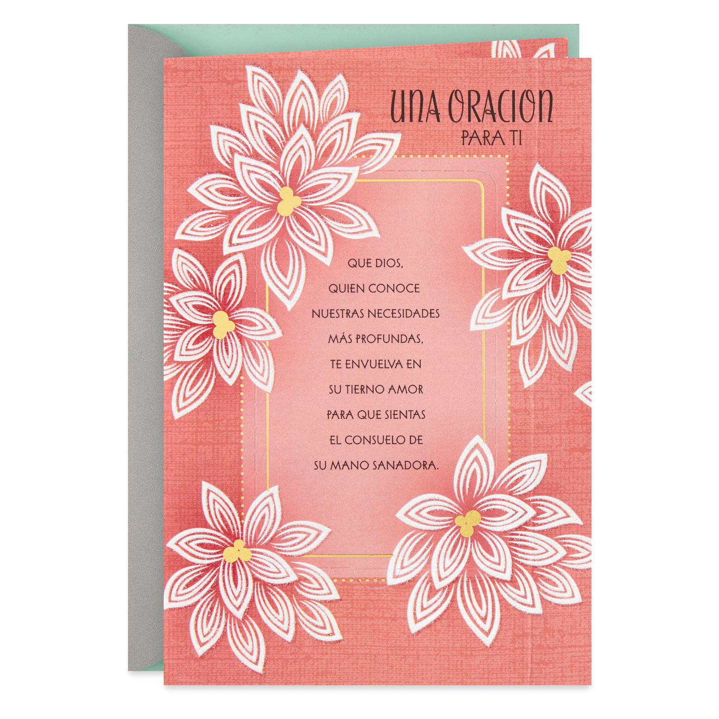 His Tender Loving Care Spanish-Language Religious Thinking of You Card With Prayer Card