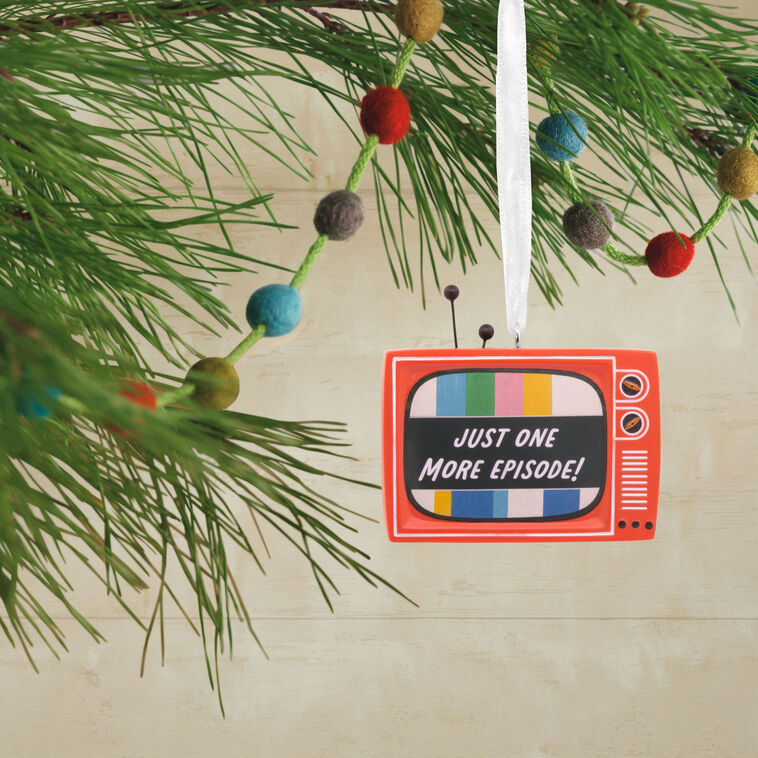 Old Fashioned TV Christmas Ornament hanging on tree image number 2