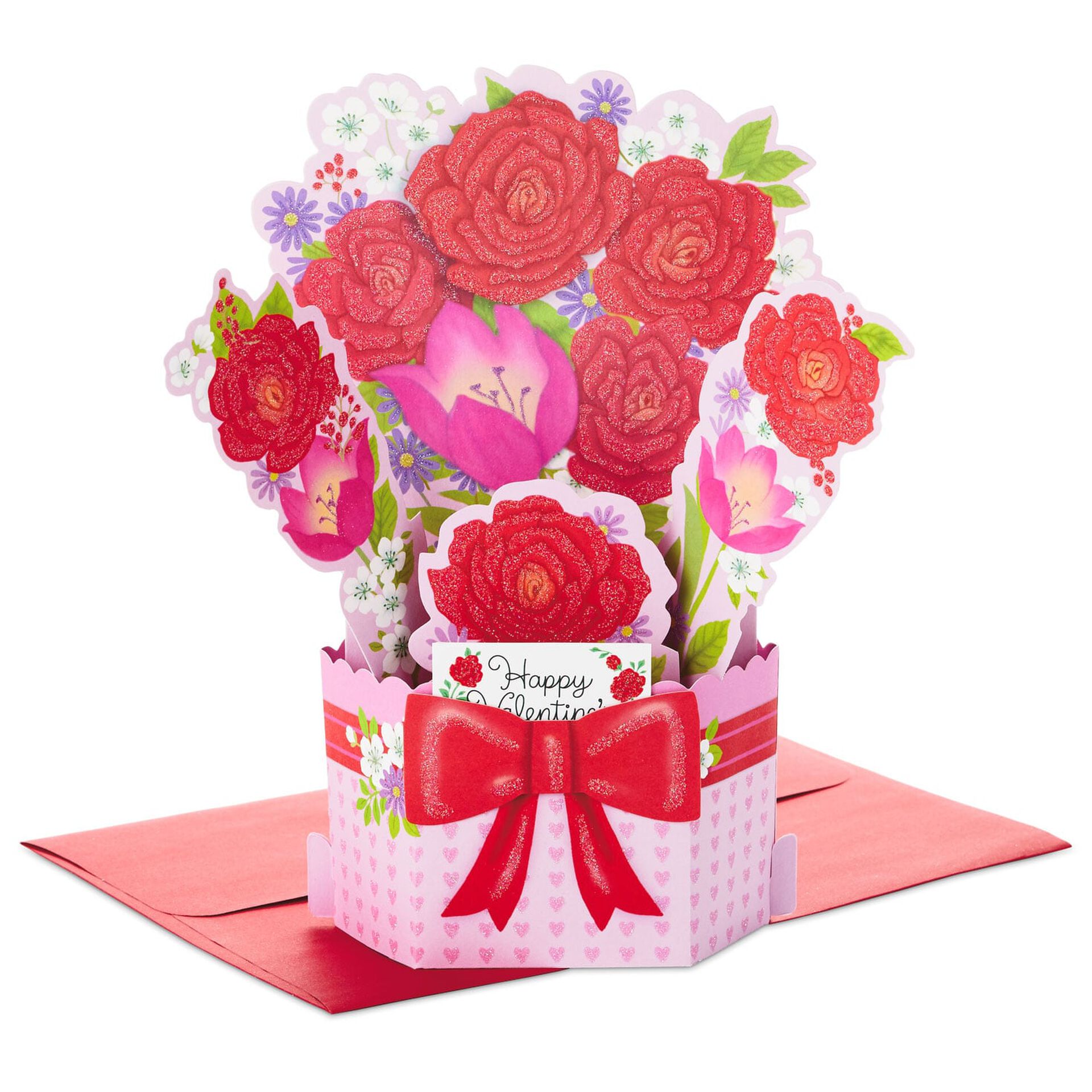 Flower Bouquet Pop Up Valentine's Day Card Greeting Cards Hallmark