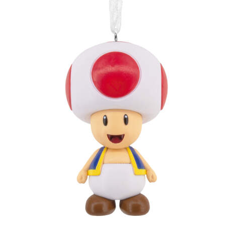 Nintendo Super Mario Toad Christmas Ornament Front