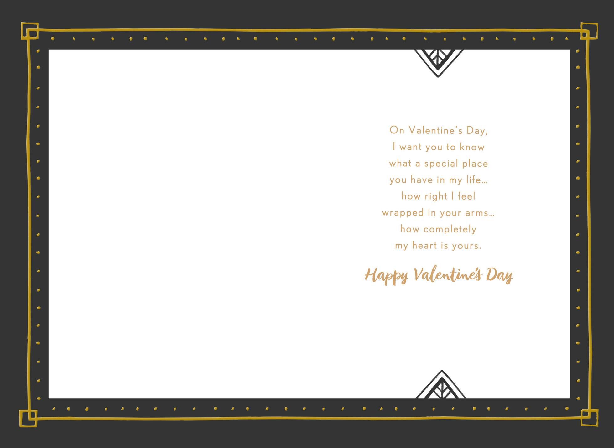 Handsome Black Valentine's Day Card for Boyfriend