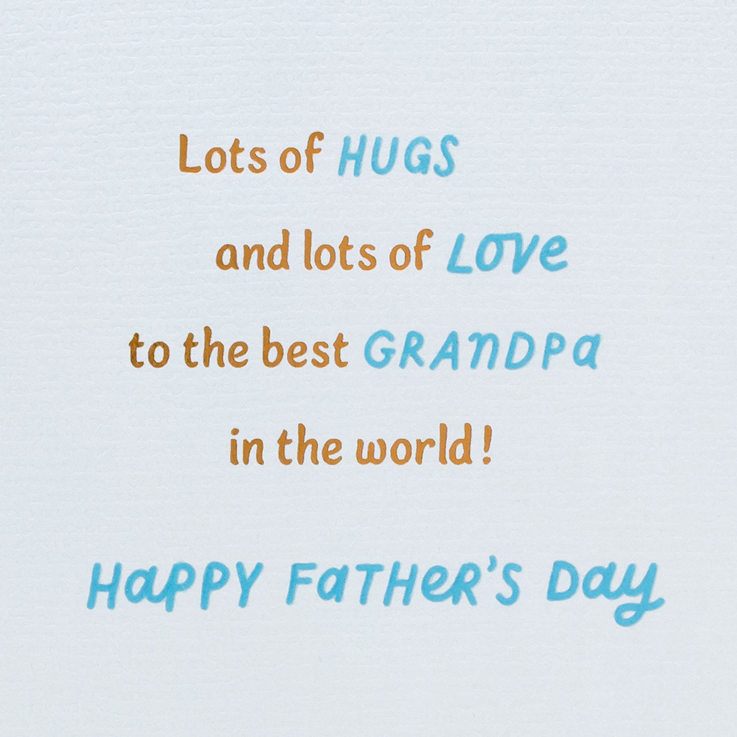 Bear Hug Father's Day Card for Grandpa Sentiment image number 2