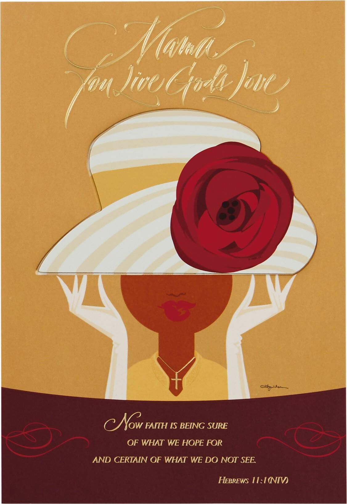 Sunday Hat Religious Mother's Day Card