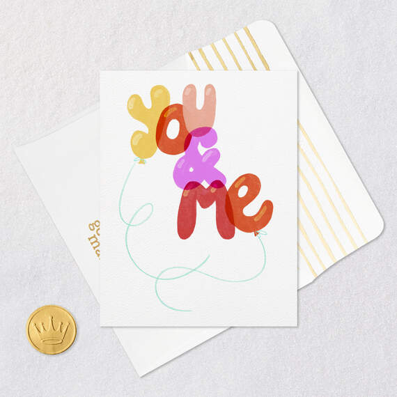 You and Me Balloons Anniversary Card, , large image number 5