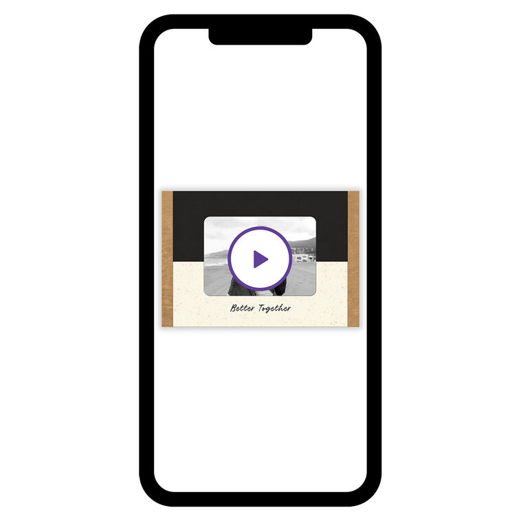 Better Together Personalized Love Card phone with card front image number 1