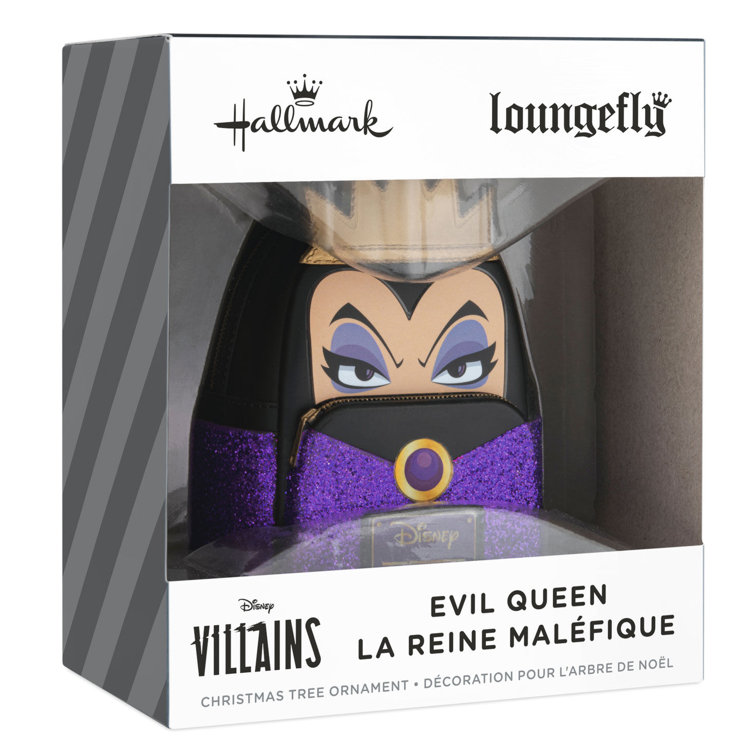 Evil Queen Loungefly Backpack Christmas Ornament package front image number 7
