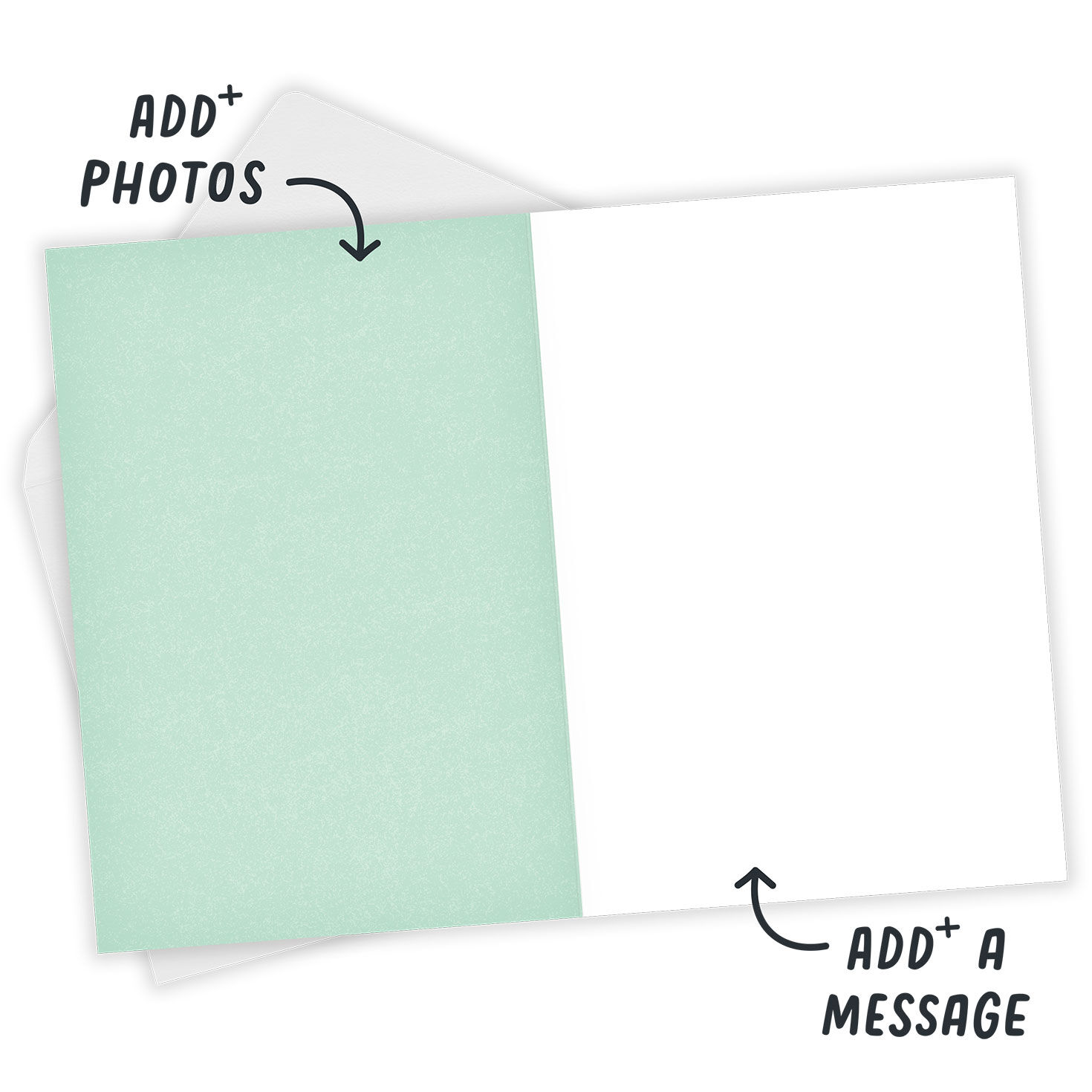 Personalized Photo Collage Mint Green Photo Card  image number 4