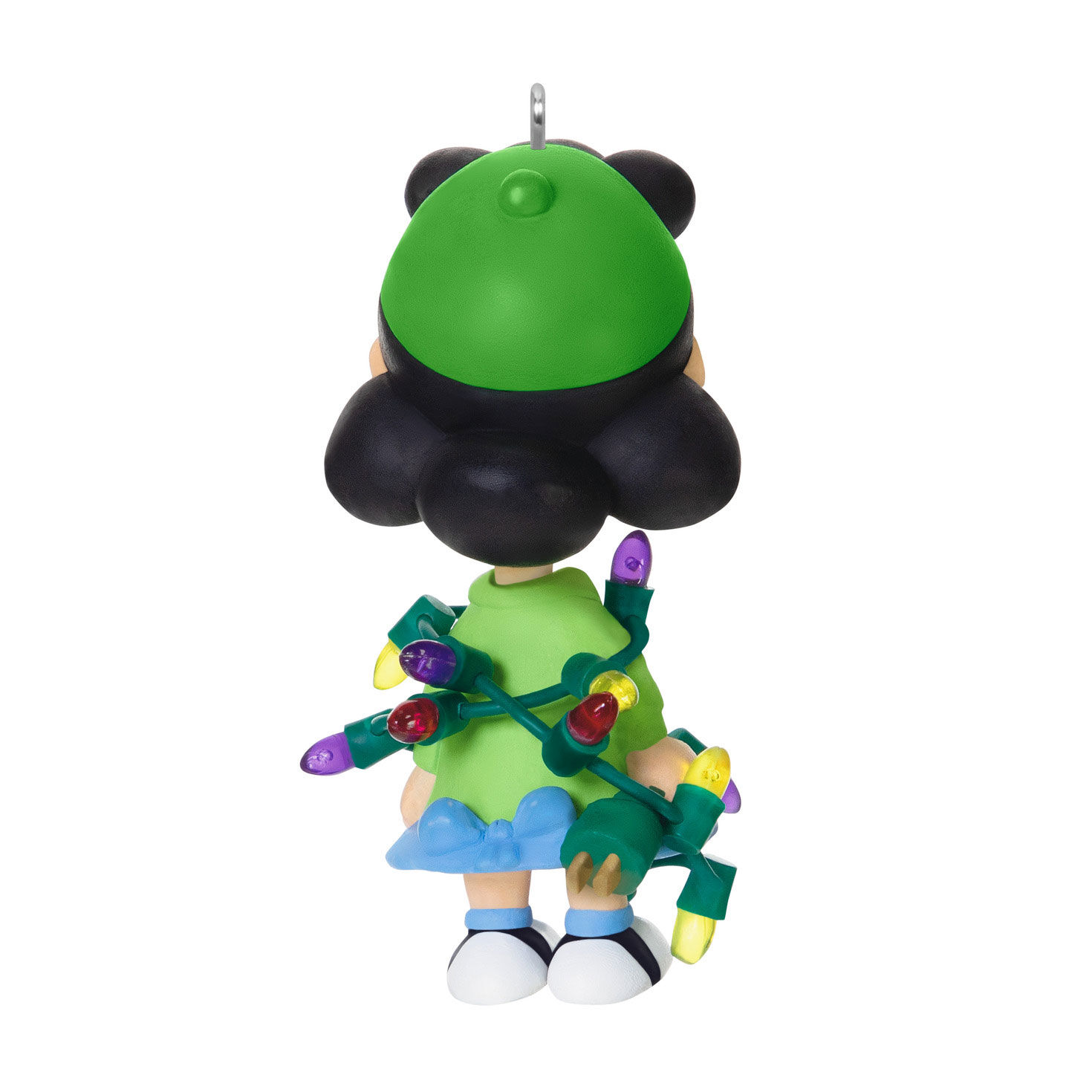 Peanuts Lucy Wrapped in Lights Keepsake Ornament Back image number 6