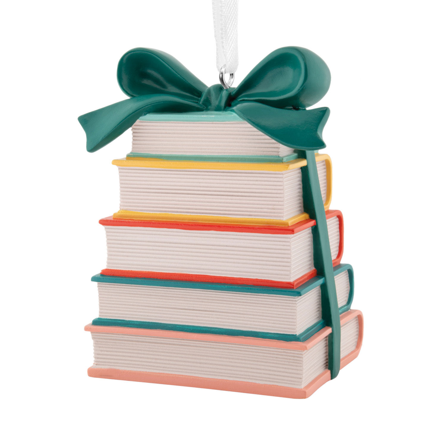 Stack of Christmas Books Ornament Back image number 6