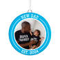 New Dad Personalized Text and Photo Ceramic Ornament, , large image number 1