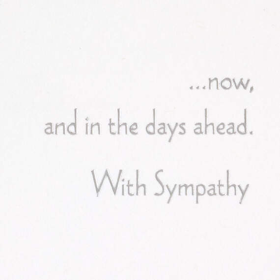Our Thoughts Are With You Sympathy Card, , large image number 2