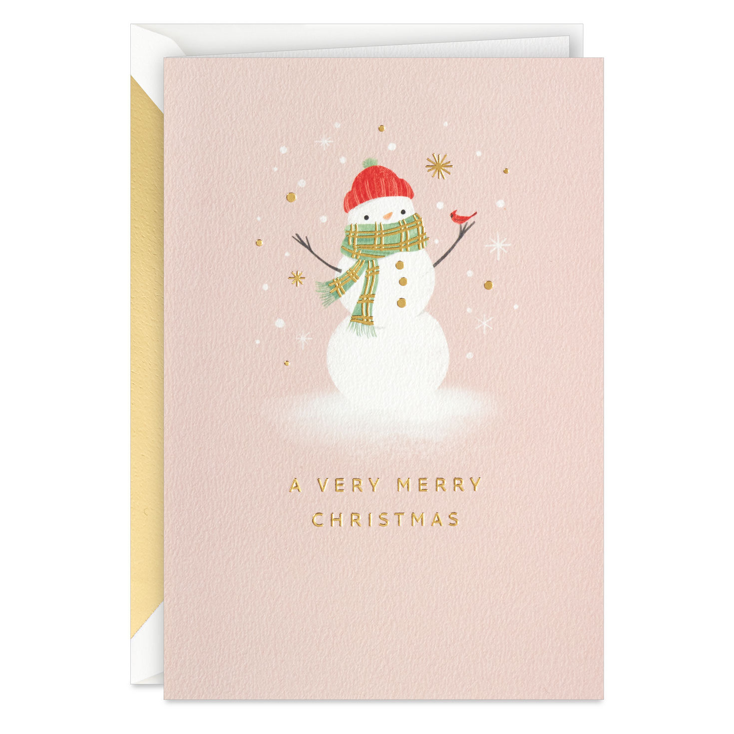 A Very Merry Christmas Snowman and Cardinal Christmas Card for only USD 5.99 | Hallmark