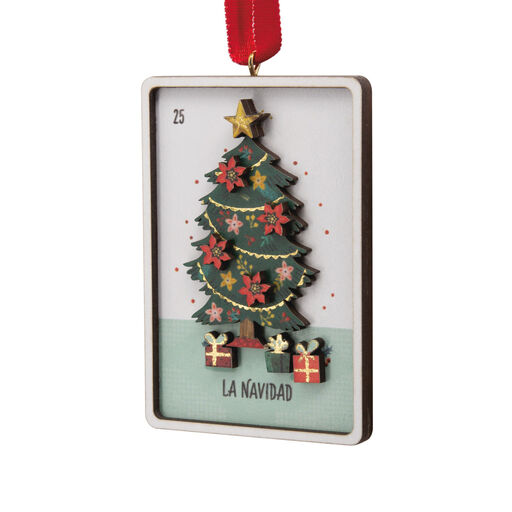 Vida Lotería Card Wood Hallmark Ornament, 