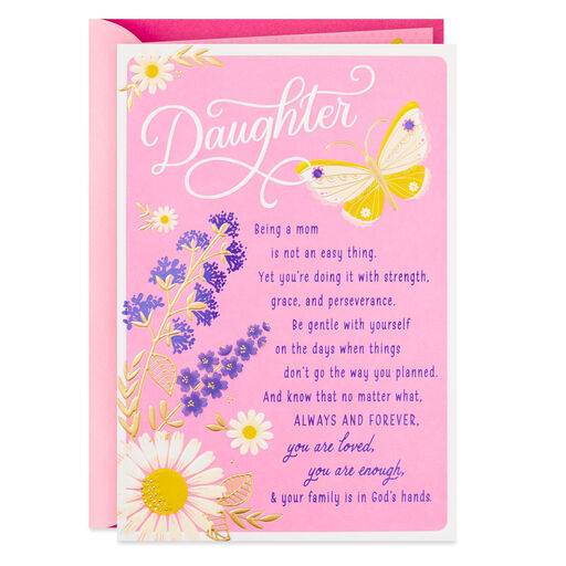 Cheering You On Religious Mother's Day Card for Daughter, 