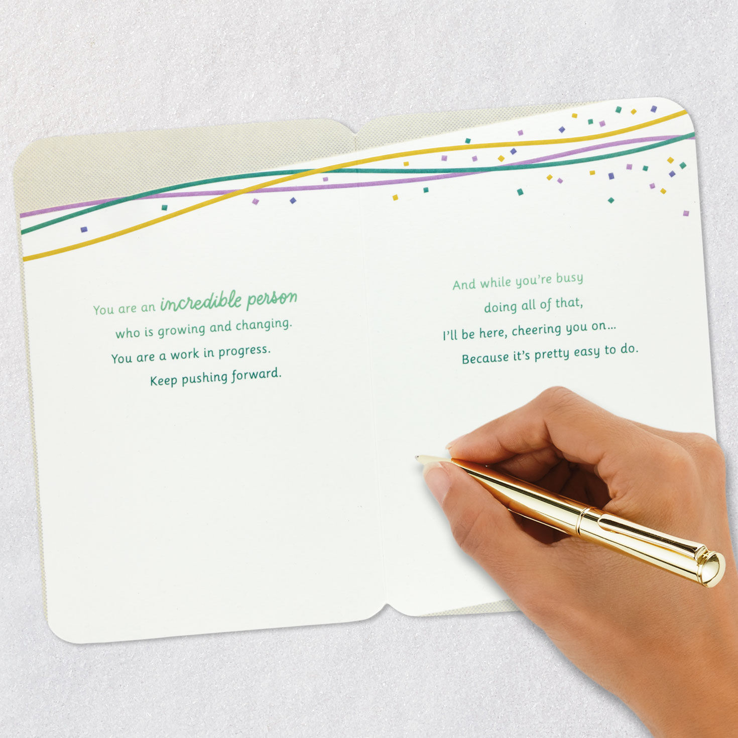 Colorful Lettering Gender Transition Support Card Signing card image number 7