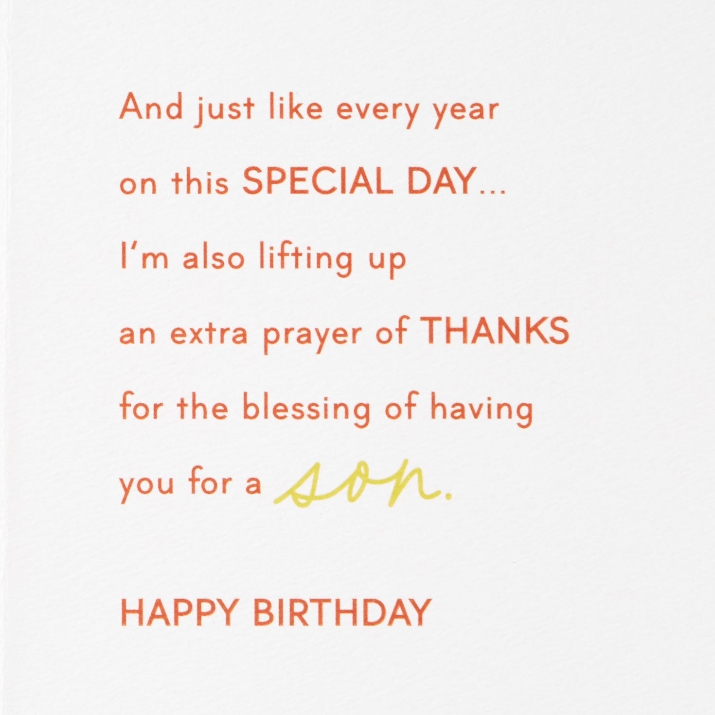 My Prayers for You Birthday Card for Son, , large image number 3