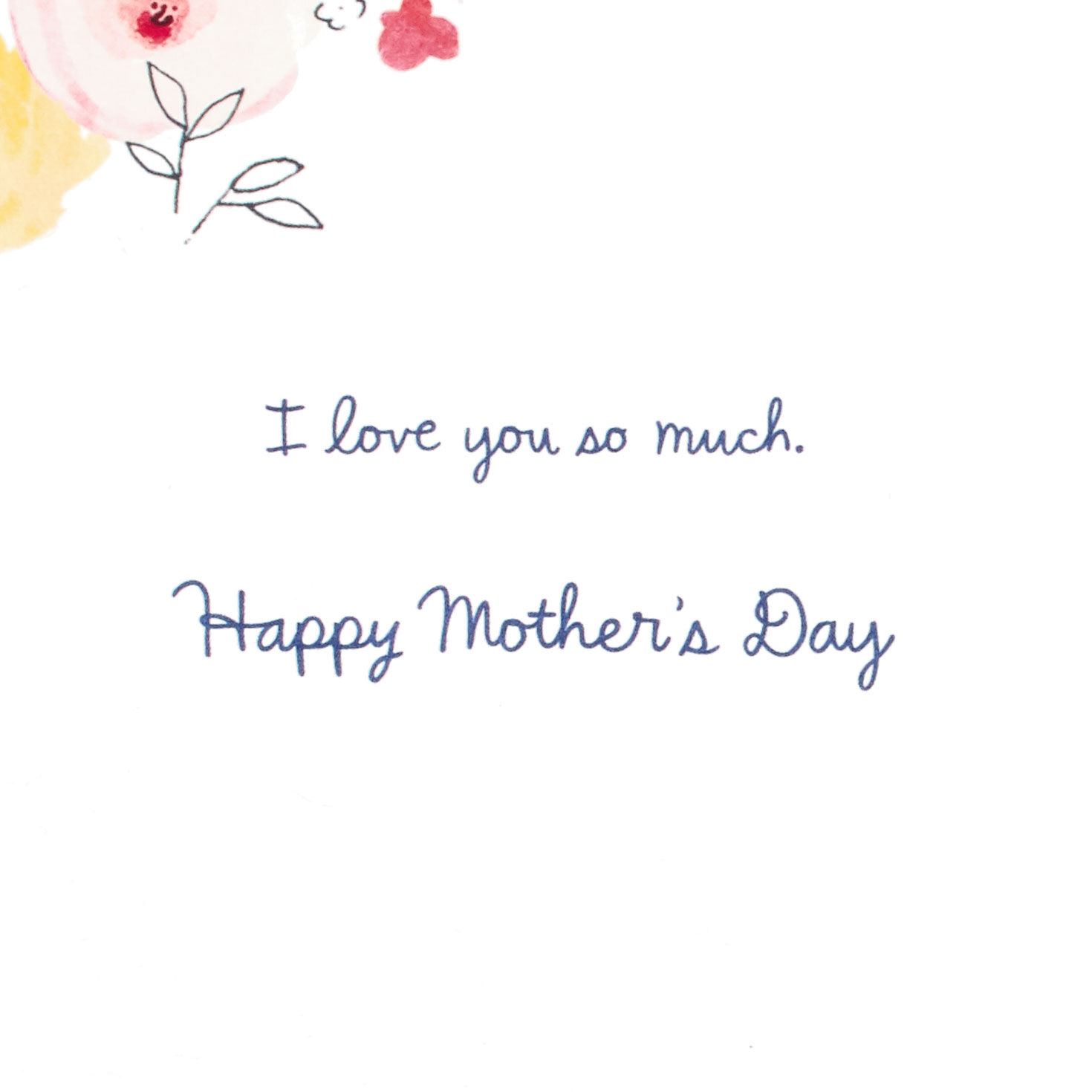 Bird Flowers Mother's Day Card Wife sentiment image number 3
