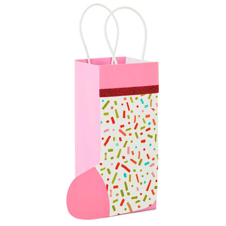 6.4" Confetti Stocking Mini Bag Gift Card Holder, , large