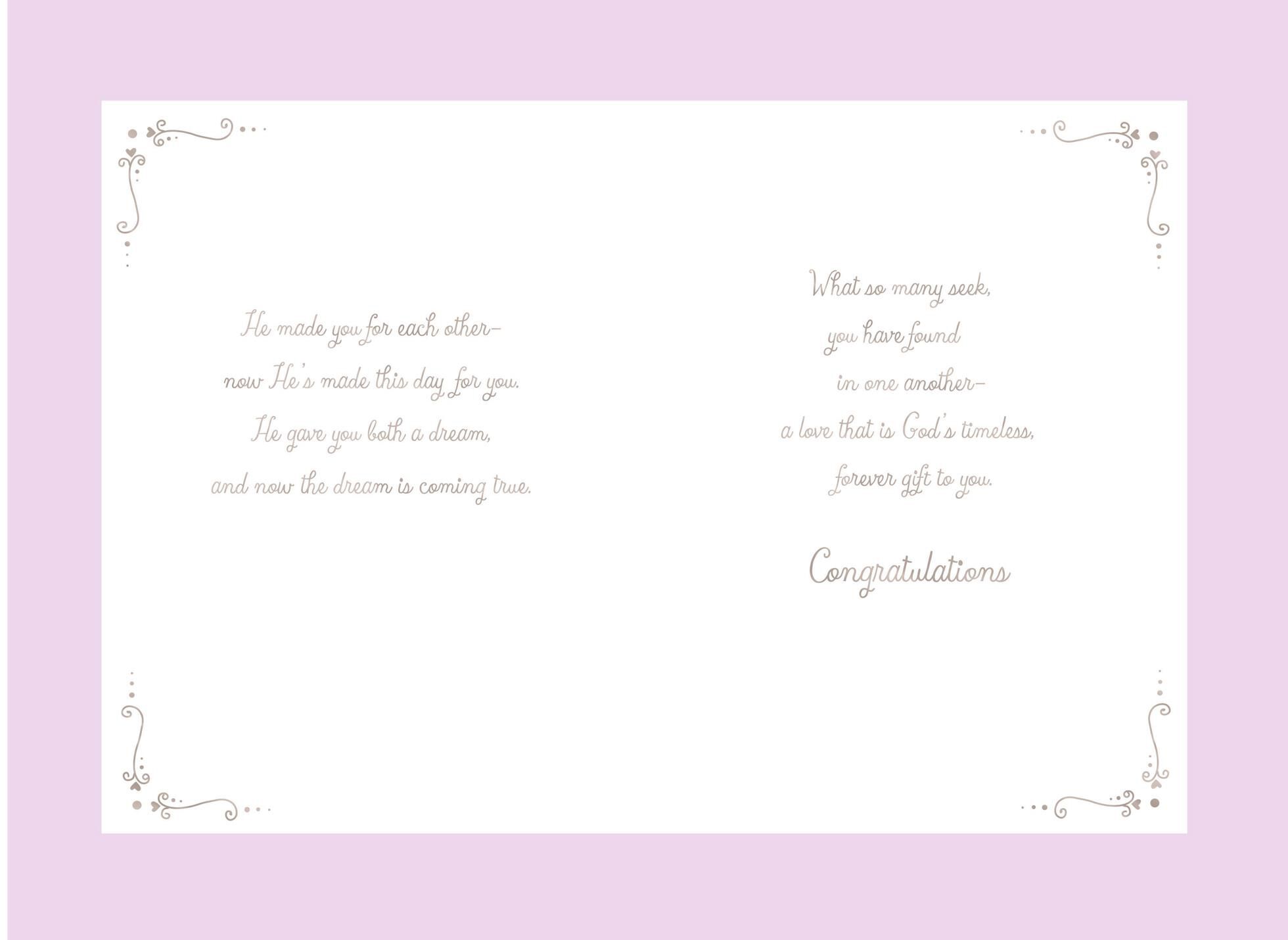 God Bless Your Love Religious Wedding Card