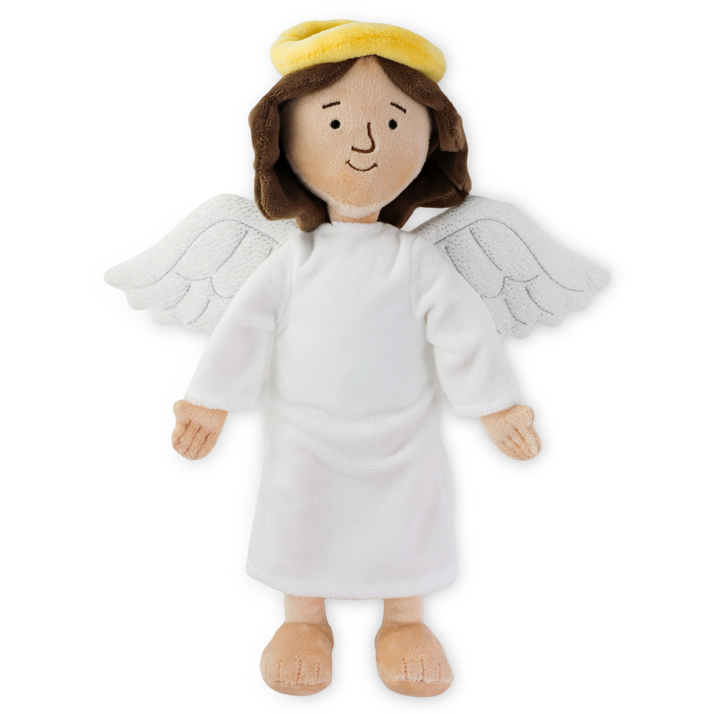 Angel Plush Doll in White Gown front standing image number 4