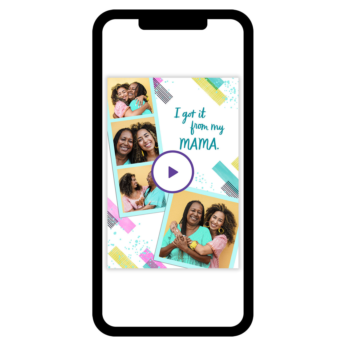 Got It From My Mama Photo Strip Mother's Day eCard