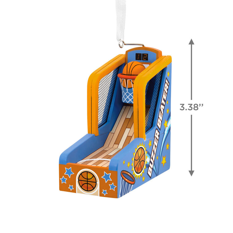 Basketball Shooting Game Christmas Ornament measurement image number 3