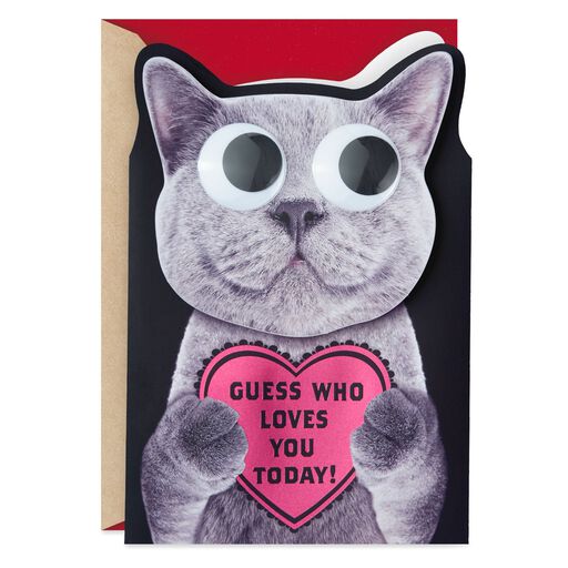 Bobblehead Cat Funny Love Card, 