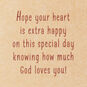 Happy Heart Religious First Communion Card, , large image number 2