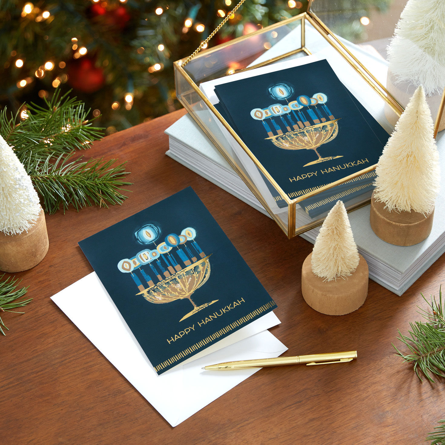 Meaningful Menorah UNICEF Boxed Hanukkah Cards  image number 8