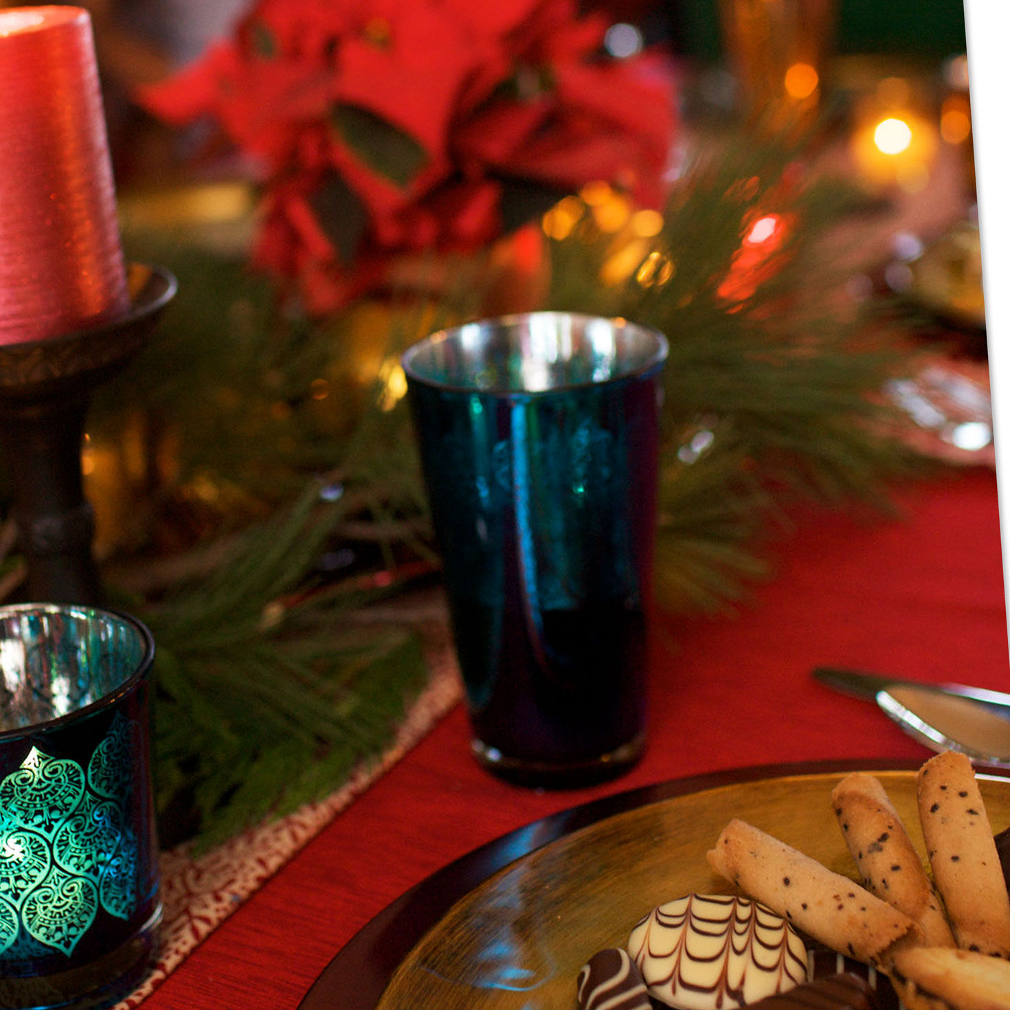 Tablescape Religious Christmas Card for Daughter Card Front Detail image number 6