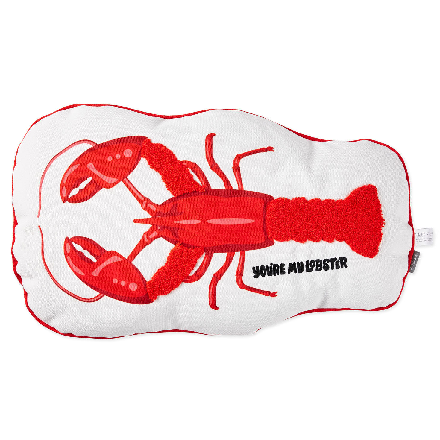 Friends You re My Lobster Shaped Throw Pillow Pillows Blankets Hallmark