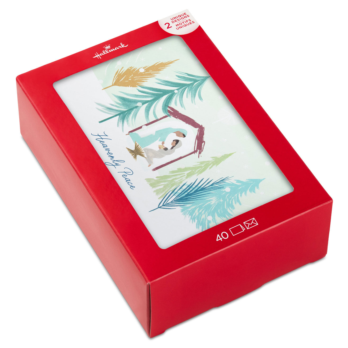 Peaceful Pastel Scenes Assorted Boxed Christmas Cards, Pack of 40