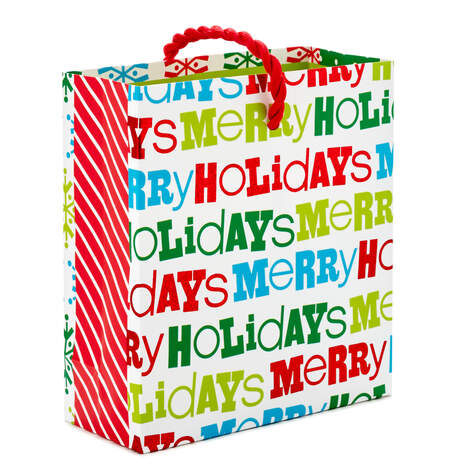 4" Peanuts® Christmas Gift Card Holder Mini Bag, , large
