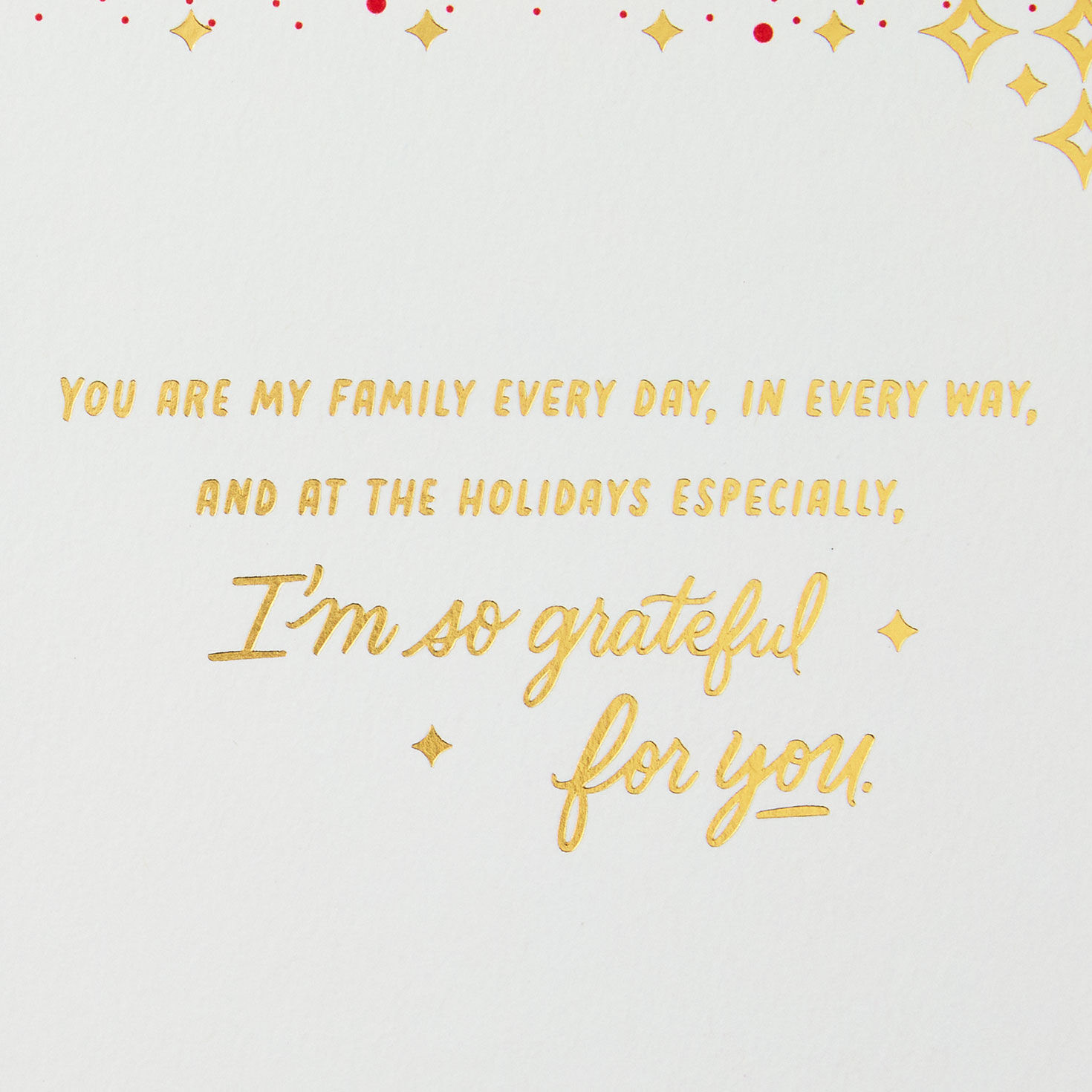 Red and Gold Lettering Friend Christmas Card Sentiment image number 3