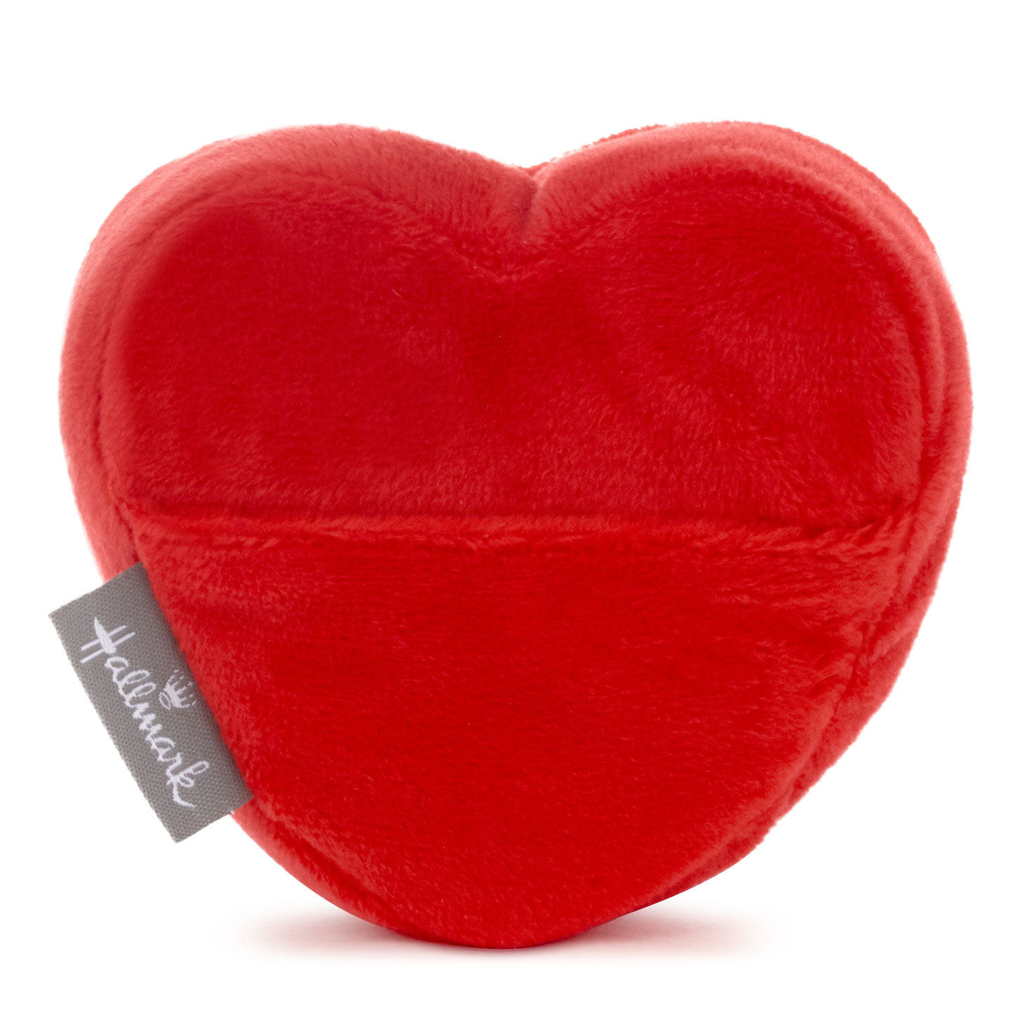 Plush Red Heart Gift Card Holder With Pocket back image number 3