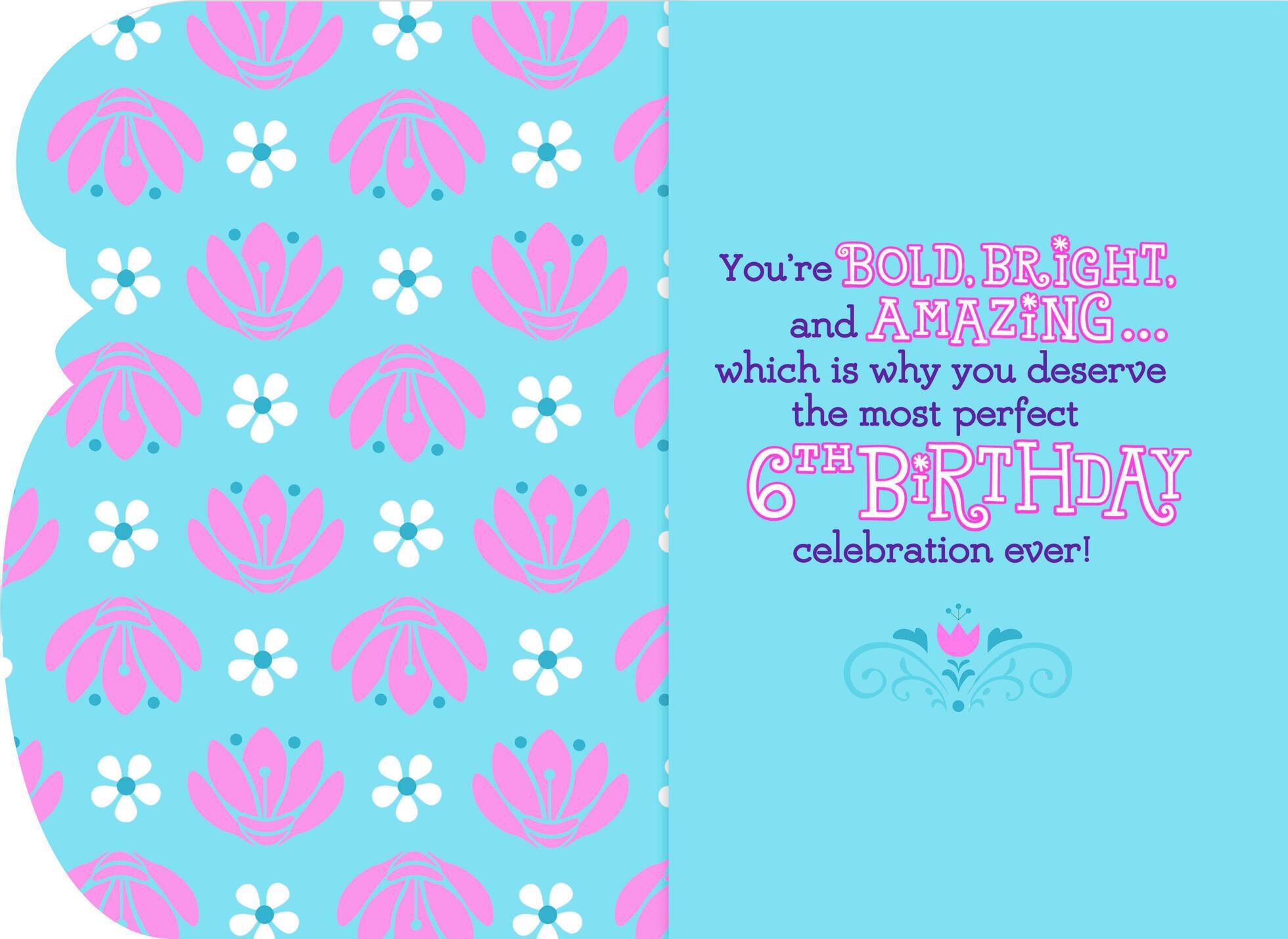 Disney Frozen Musical 6th Birthday Card