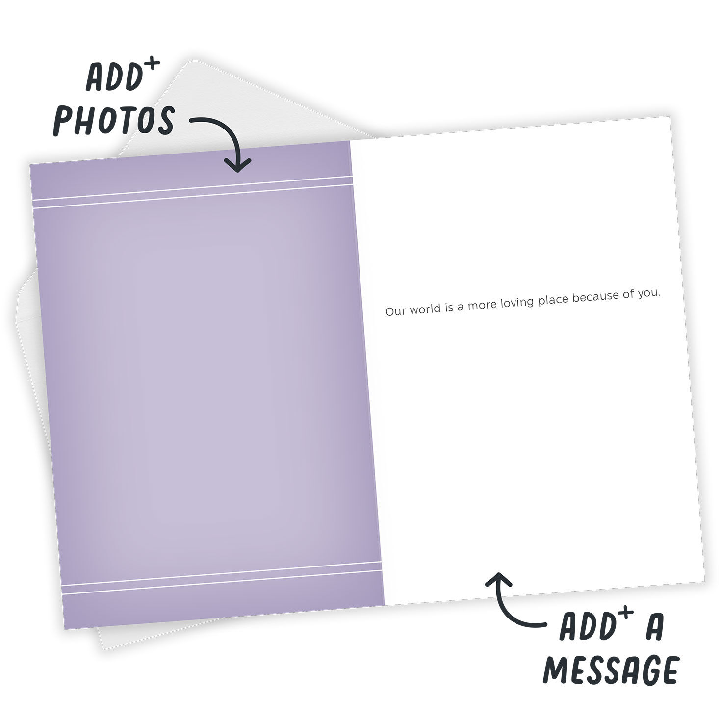 Photo Frames on Purple Custom Card for only USD 4.99 | Hallmark