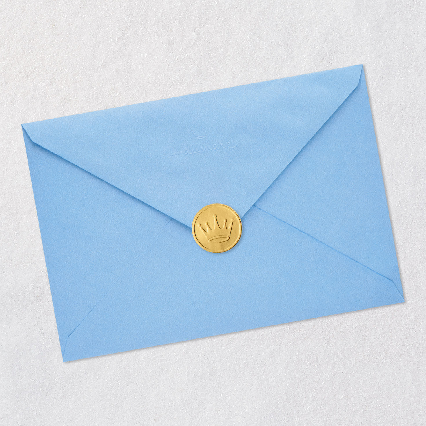 Baby Blocks Welcome New Baby Boy Card Envelope Back with Seal image number 8