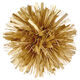 Gold Metallic Pom Pom Gift Bow, 5.5"
