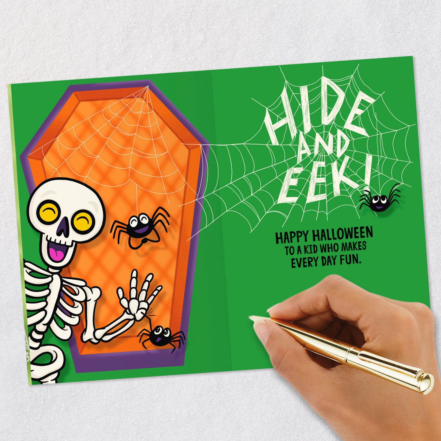 Hide and Eek Joke Halloween Card for Grandson for only USD 2.99 | Hallmark
