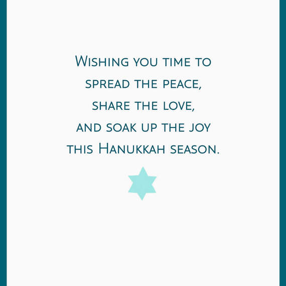 Peace, Love, Joy Dove Hanukkah Card, , large image number 2