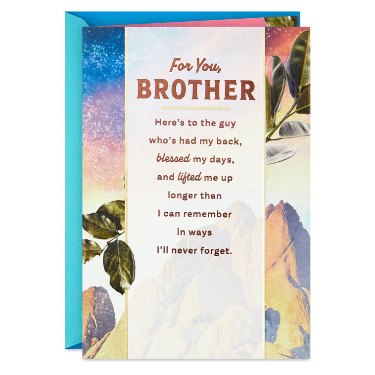 Here's to a Brother Who's Loved So Much Birthday Card