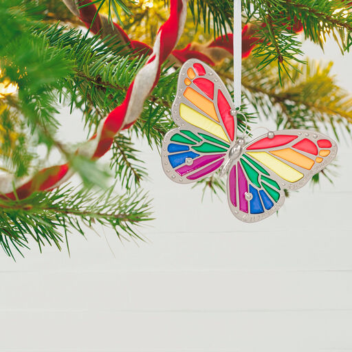 Becoming Yourself Butterfly Metal Ornament, 