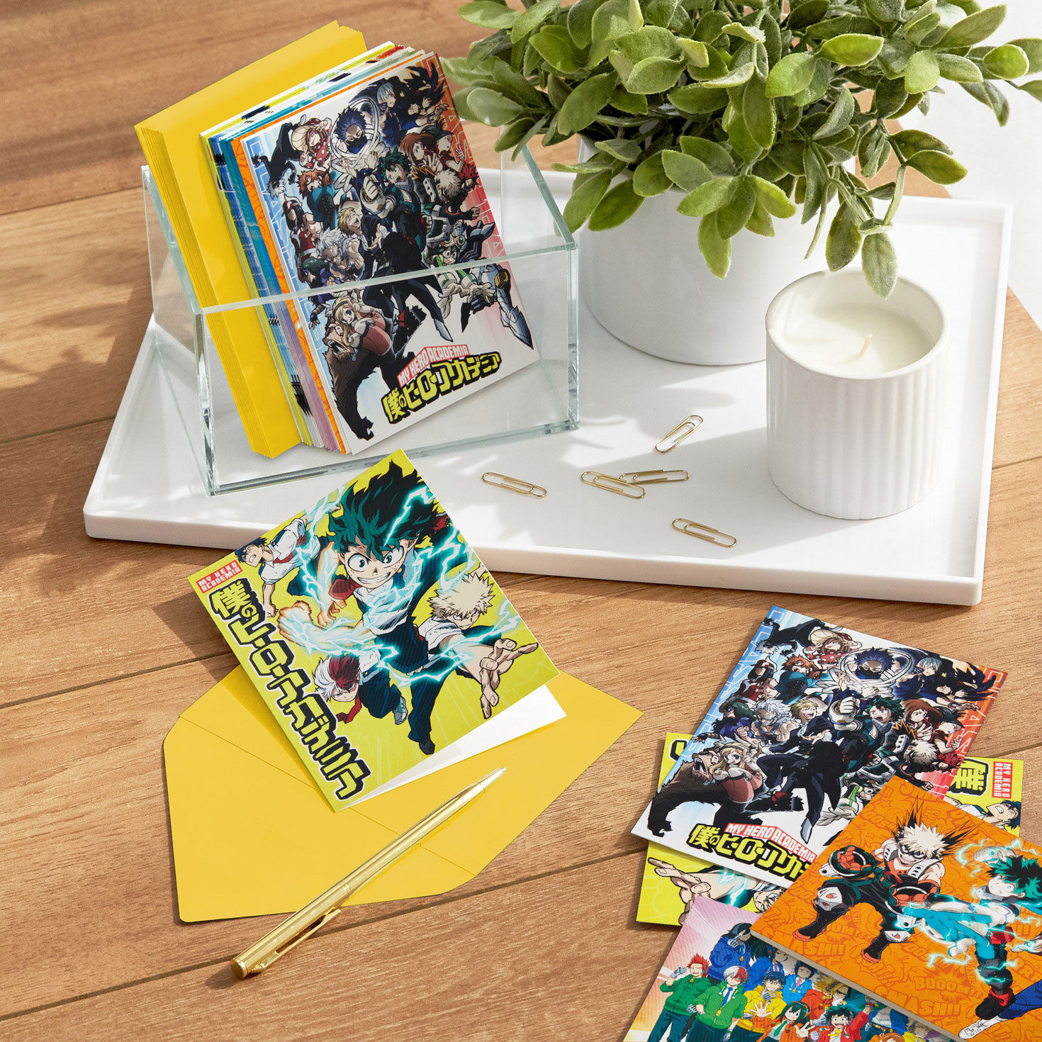 My Hero Academia Blank Notes, Pack of 12 - Note Cards & Stationery | Hallmark for Free Printable My Hero Academia Invitations