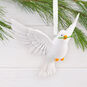 White Dove Christmas Ornament Hanging on tree image number 2