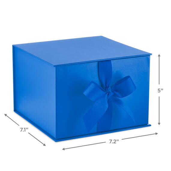 Royal Blue Large Gift Box With Shredded Paper Filler, , large image number 3