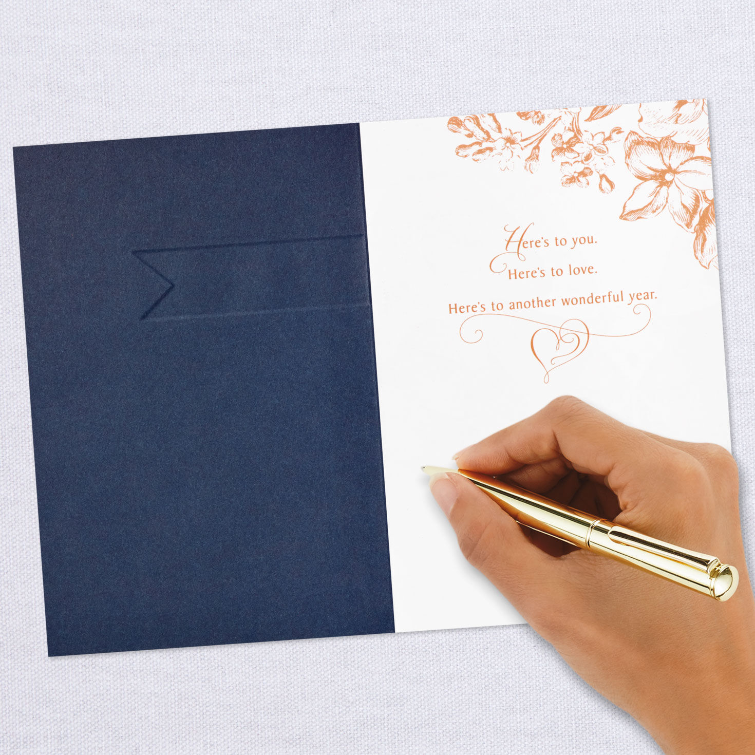 Here's to Love Anniversary Card, , large image number 6