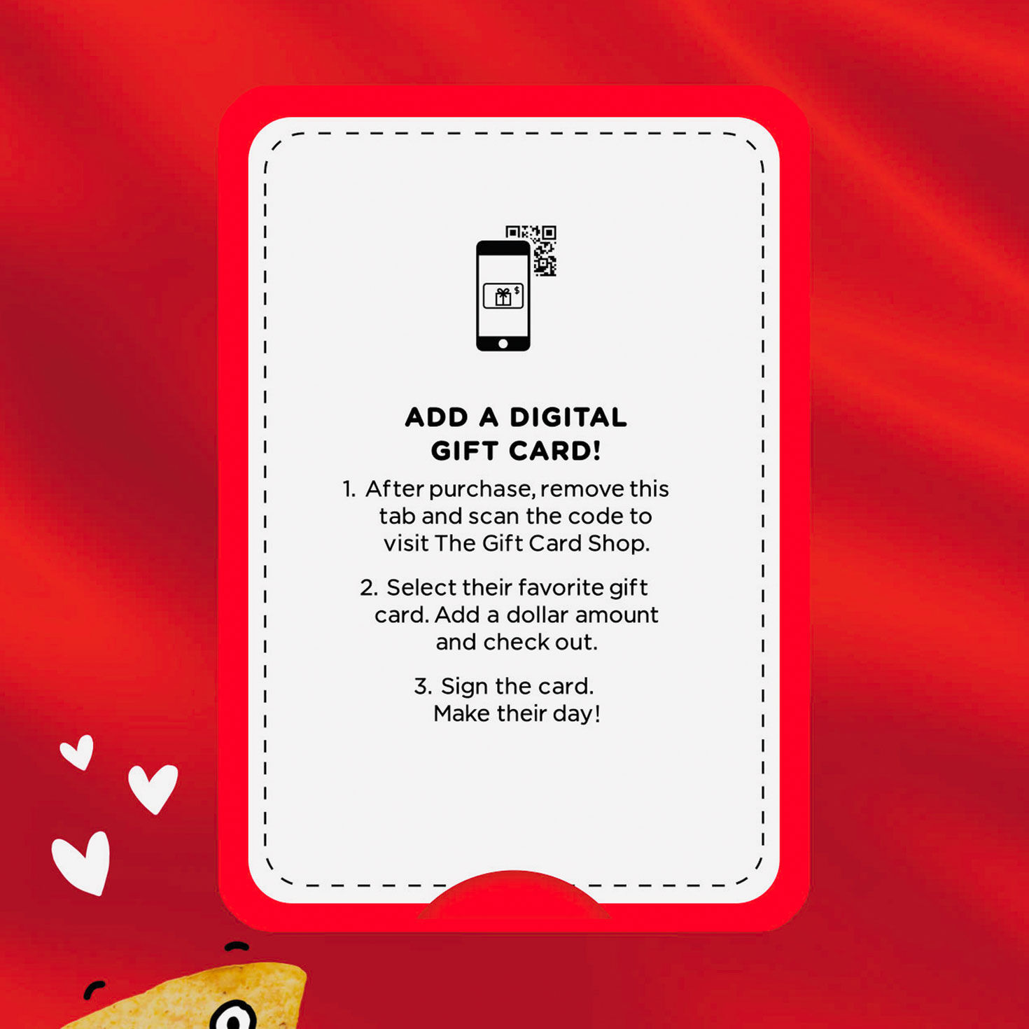Nacho Queso Pun Funny Valentine's Gift Card Greeting gift card instructions image number 6