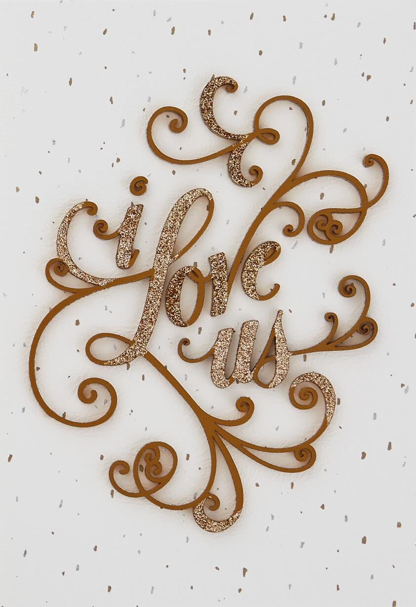 I Love Us Anniversary Card